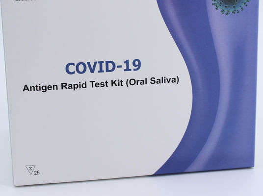 Prova rapida Kit Pharyngeal Test dell'antigene dell'OEM Covid-19 con la scatola porpora bianca